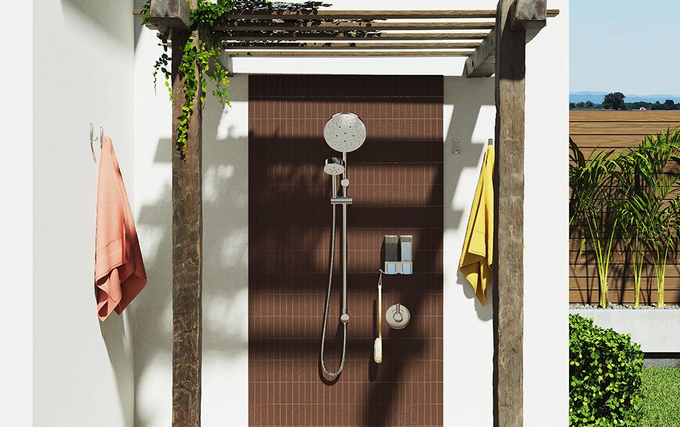 Transform Your Outdoor Pool Shower into a Stylish Oasis