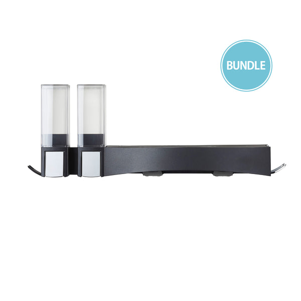 Bundle: CLEVER Double Shower Dispenser + Shower Shelf - Better Living Products USA
