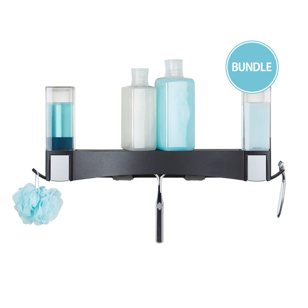Bundle: CLEVER 2 X Soap Dispensers + Shower Shelf - Better Living Products USA