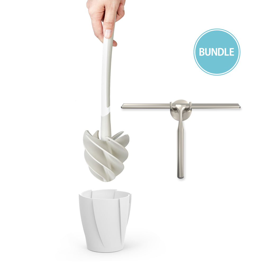 Bundle: Shower Squeegee & Toilet Squeegee
