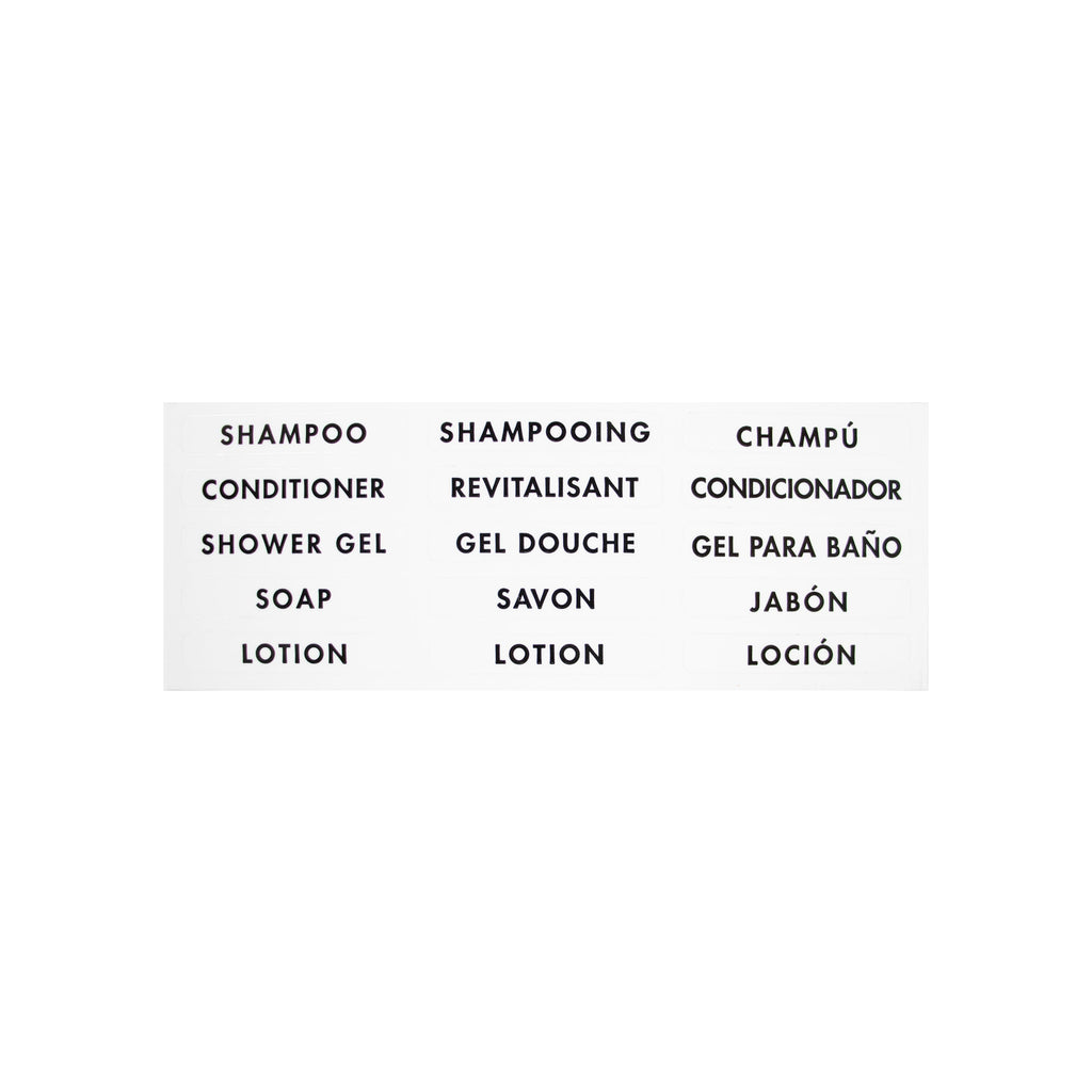 15 Hole Amenity Labels