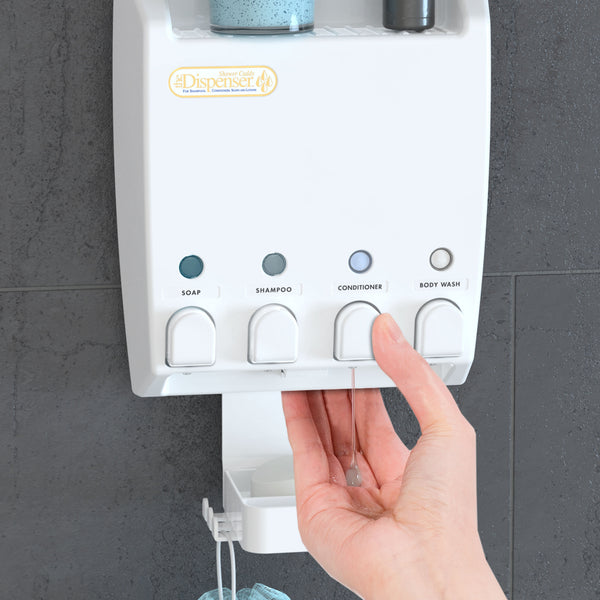 ULTI-MATE Shower Dispenser 4 Chamber Caddy - Better Living Products USA