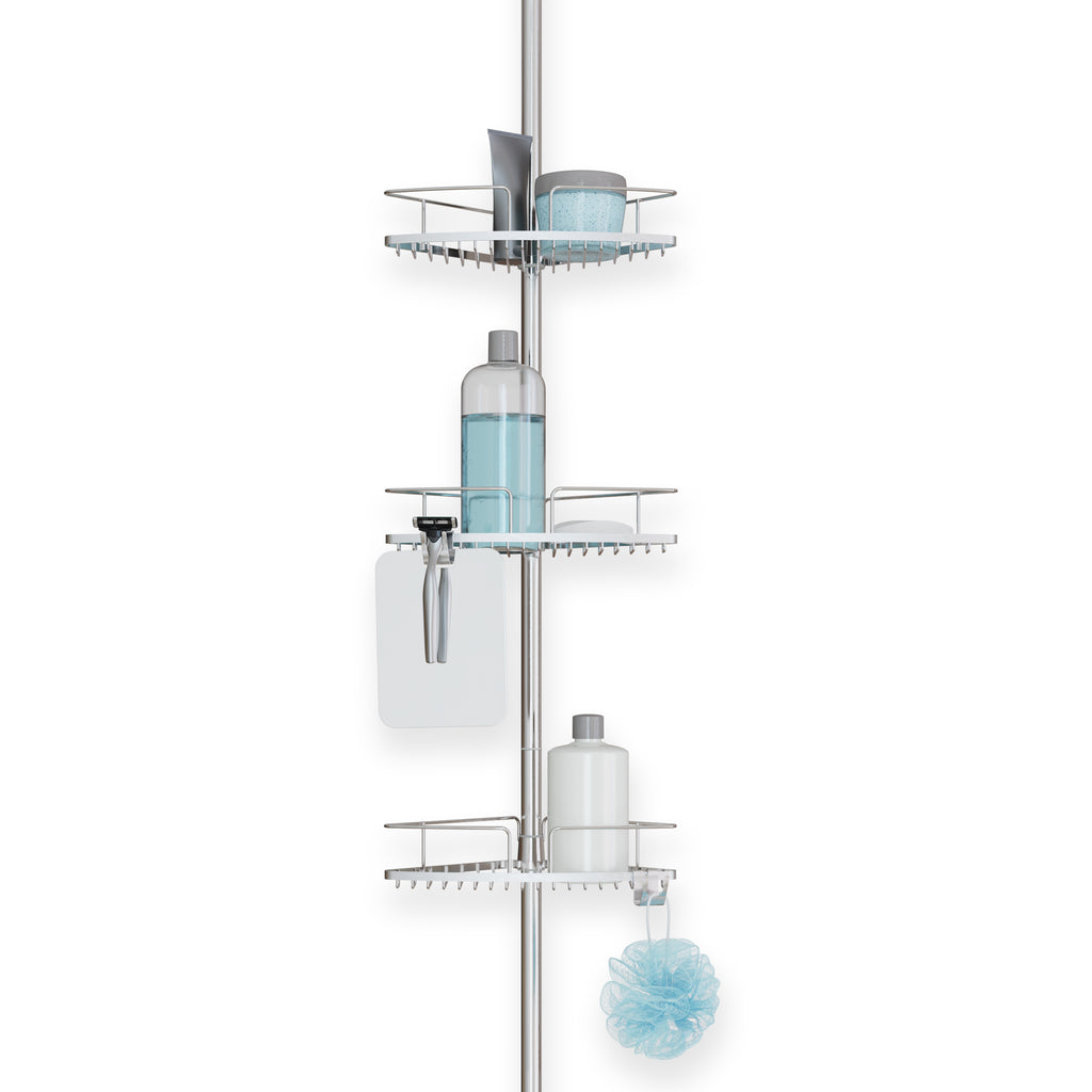 FINELINE 3 Tier Shower Caddy with Mirror – Better Living Products USA