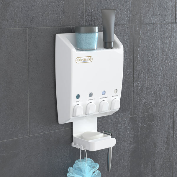 ULTI-MATE Shower Dispenser 4 Chamber Caddy - Better Living Products USA