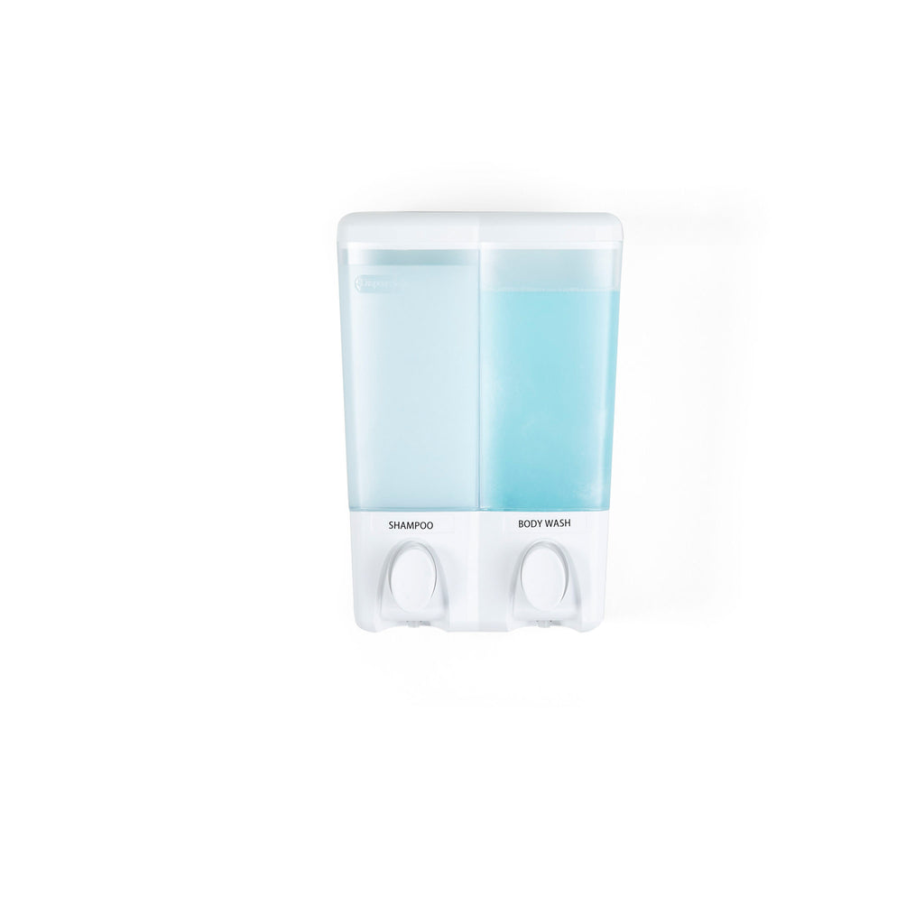 CLEAR CHOICE Shower Dispenser 2 Chamber | Liquid Soap Dispenser - Wall ...