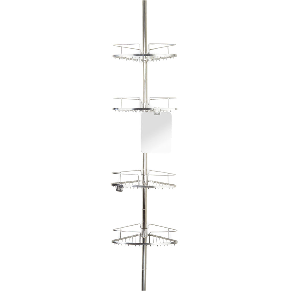Interdesign 5-Pc. Shower & Bath Tension Pole Caddy Set - Silver